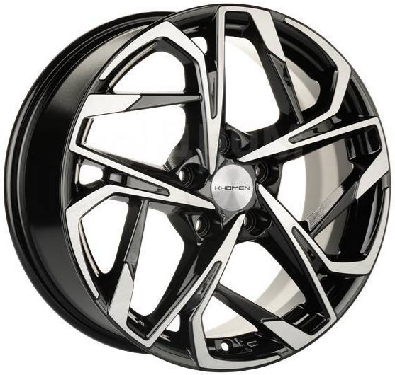 Khomen KHW1716 Black-FP 5*108 7xR17 ET40 DIA54.1